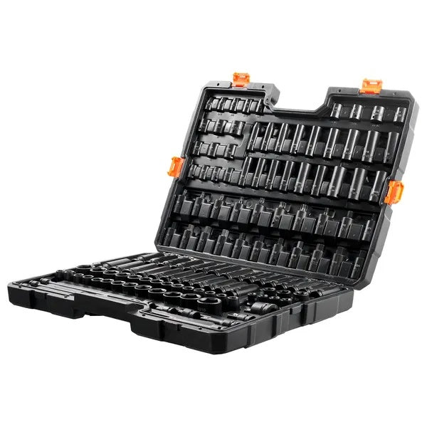 VEVOR Impact Sockets Set 130PCS 6-Point  Drive Bit Ratchet Tool Kit