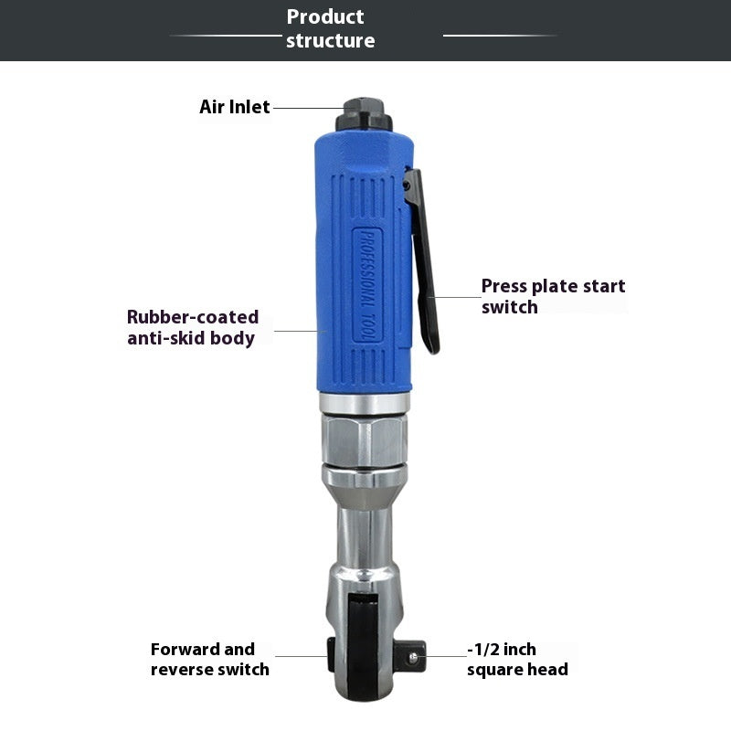 Pneumatic Ratchet Wrench 90 Degree L Right Angle