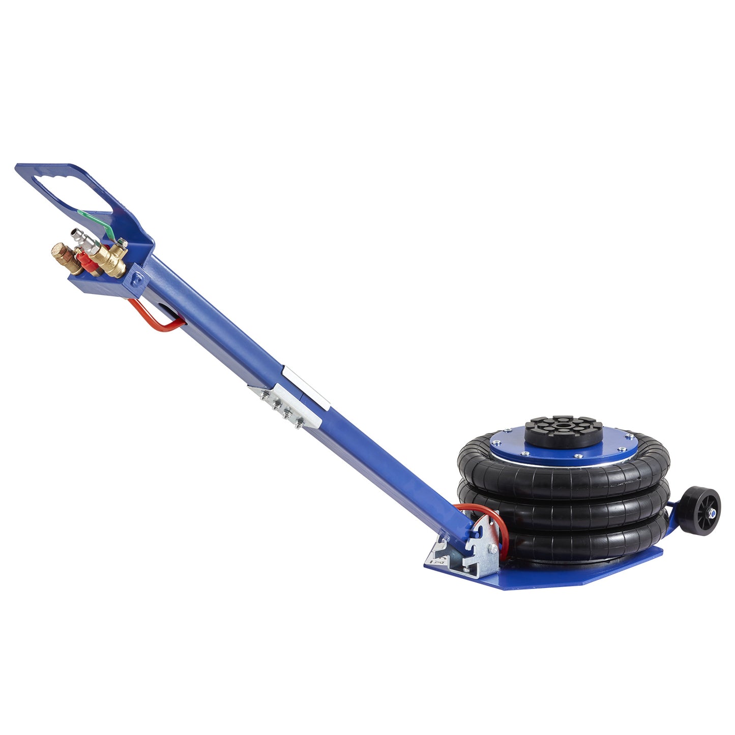 VEVOR Air Jack, 3 Ton 6600 Lbs Triple Bag Air Jack, Airbag Jack With Six Steel Pipes, Lift Up, 3-5 S Fast Lifting Pneumatic Jack, With Adjustable Long Handles For Cars, Garages, Repair Blue