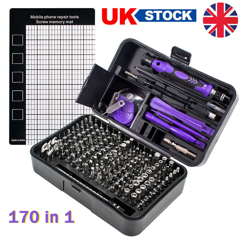 170 In 1 Precision Screwdriver Set Repair Tool Kit For Laptop Computer PC Phone